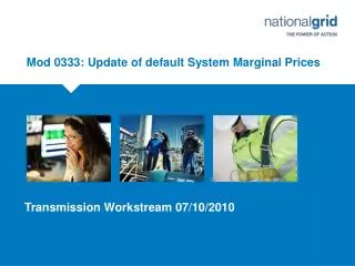 Mod 0333: Update of default System Marginal Prices