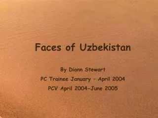 Faces of Uzbekistan