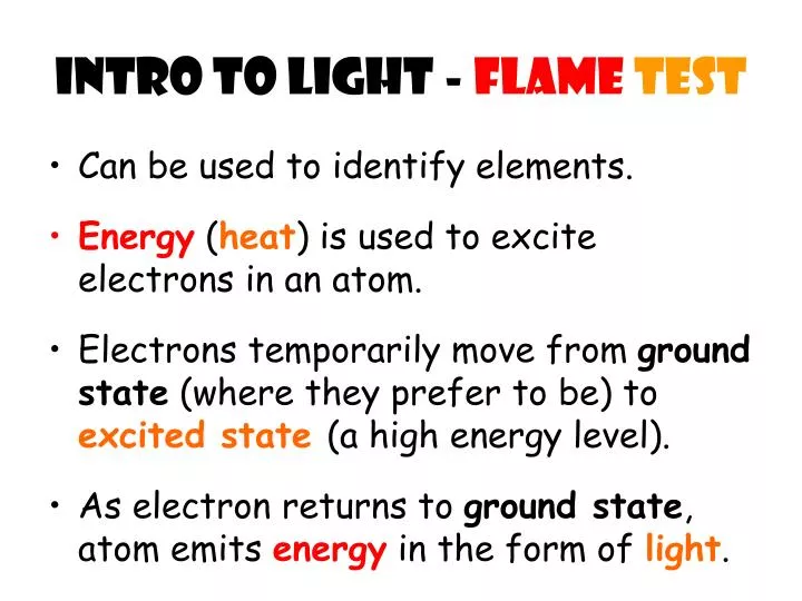intro to light flame test