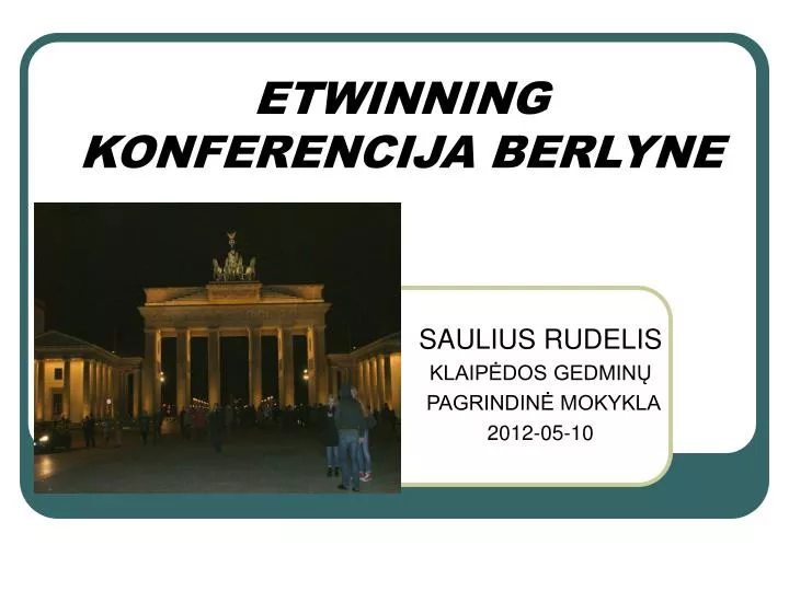 etwinning konferencija berlyne
