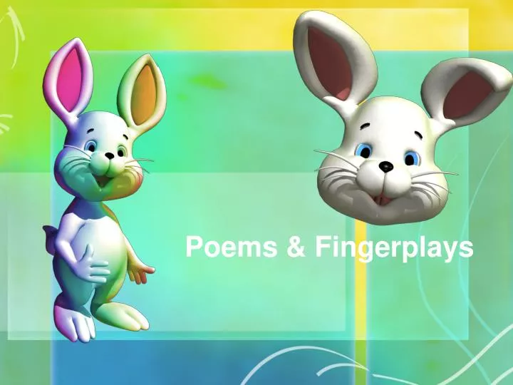 poems fingerplays