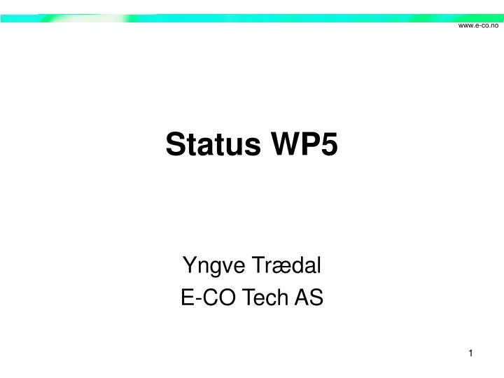 status wp5