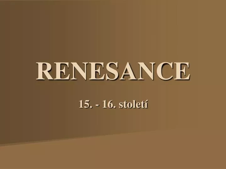 renesance