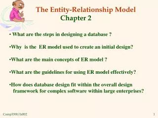 The Entity-Relationship Model Chapter 2