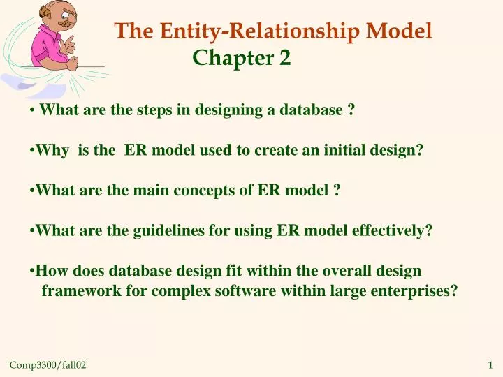 the entity relationship model chapter 2
