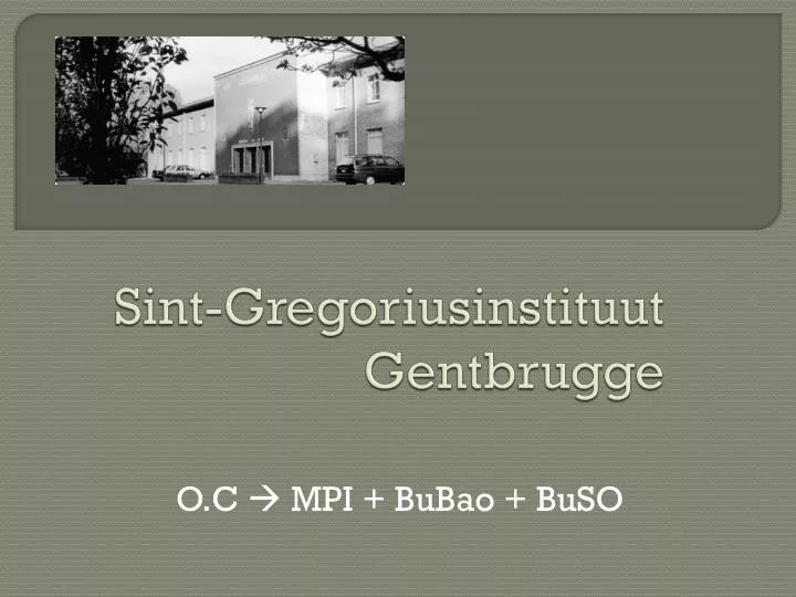 sint gregoriusinstituut gentbrugge