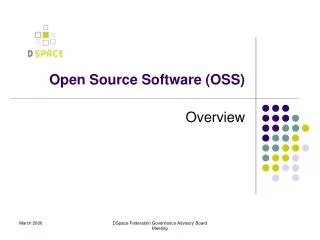 open source software oss