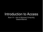 PPT - Introduction to MS ACCESS PowerPoint Presentation, free download ...