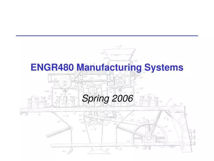 engr480 manufacturing systems