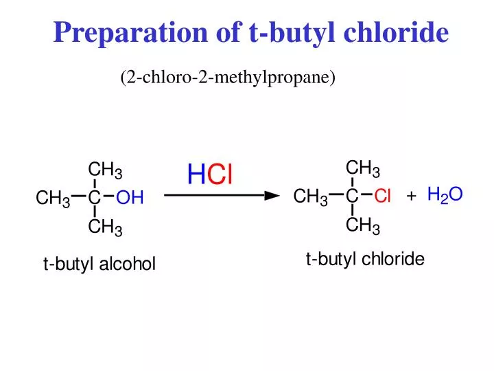 preparation of t butyl chloride