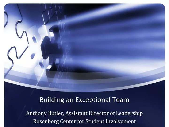 building an exceptional team