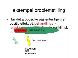 eksempel problemstilling