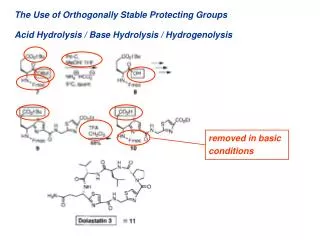 Acid Hydrolysis / Base Hydrolysis / Hydrogenolysis