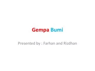 gempa bumi