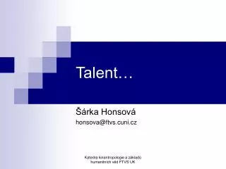 talent