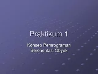 praktikum 1
