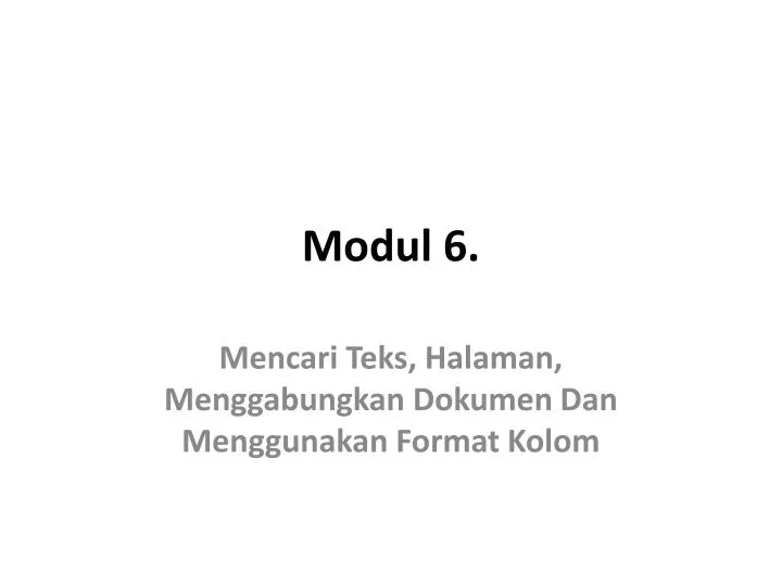 modul 6