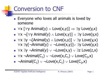 Conversion to CNF