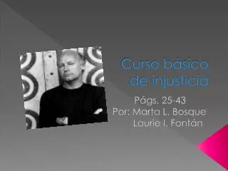 curso b sico de injusticia