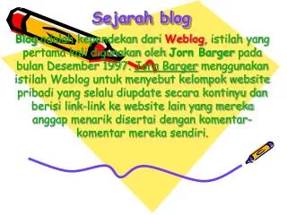 sejarah blog