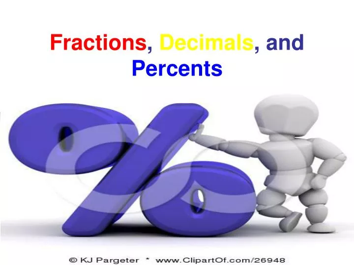 fractions decimals and percents