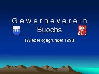 g e w e r b e v e r e i n buochs