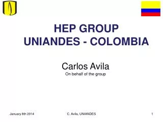 HEP GROUP UNIANDES - COLOMBIA