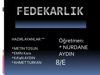 hazirlayanlar met n tosun em n kara ka an aydin ahmet turkan