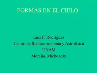 formas en el cielo