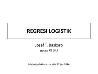 regresi logistik