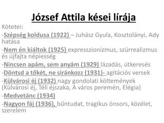 j zsef attila k sei l r ja