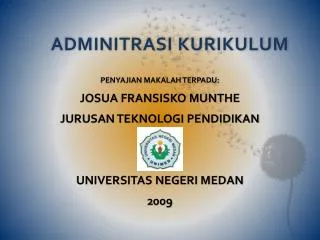 adminitrasi kurikulum