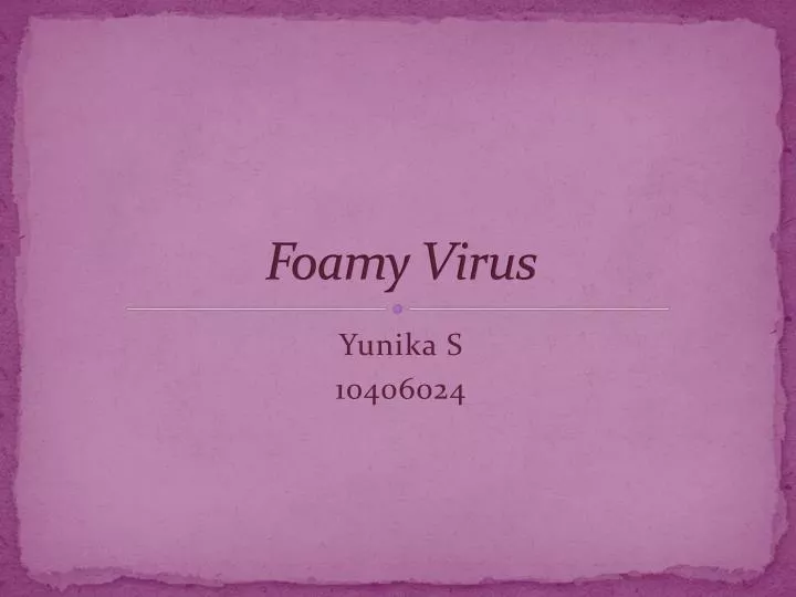 foamy virus