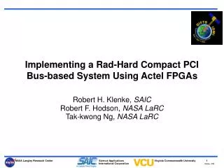 Implementing a Rad-Hard Compact PCI Bus-based System Using Actel FPGAs