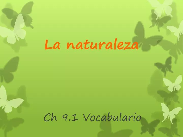 ch 9 1 vocabulario