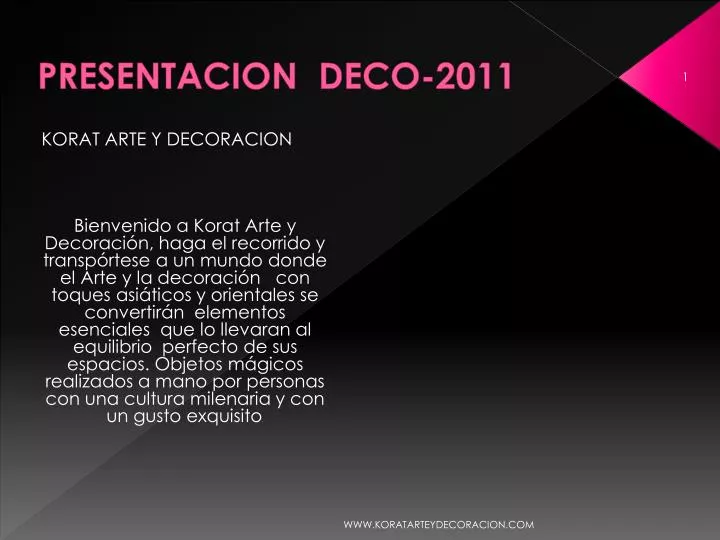 presentacion deco 2011