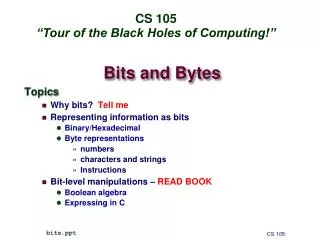 bits and bytes