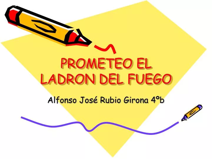 prometeo el ladron del fuego