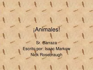 animales