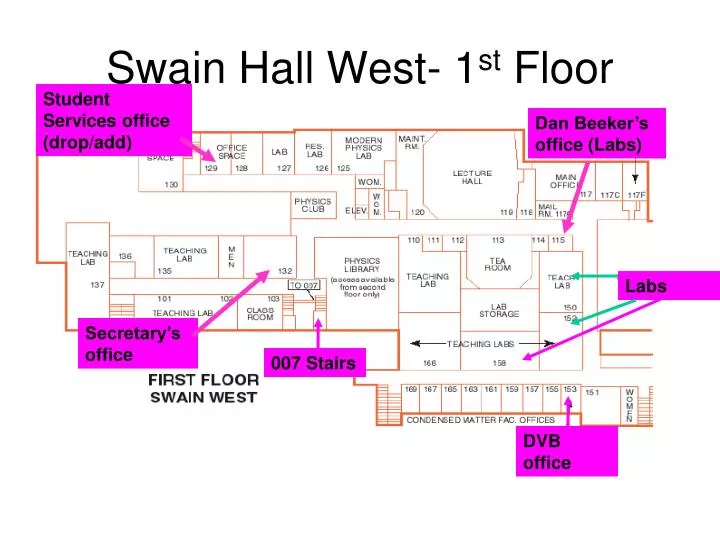swain hall west 1 st floor