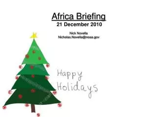 Africa Briefing 21 December 2010