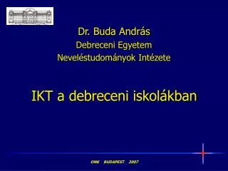 ikt a debreceni iskol kban