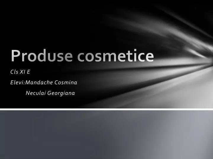 produse cosmetice