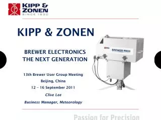 BREWER ELECTRONICS THE NEXT GENERATION