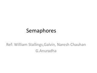 Semaphores