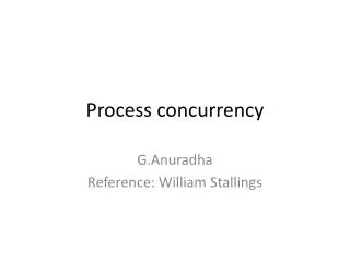 Process concurrency