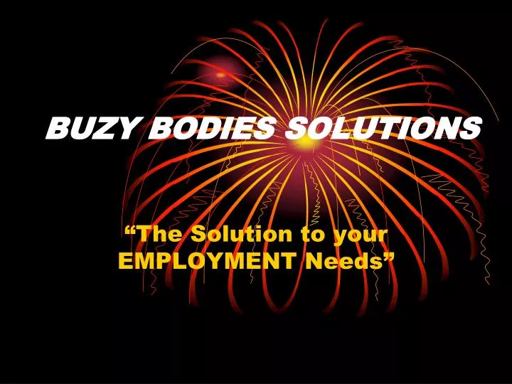 buzy bodies solutions
