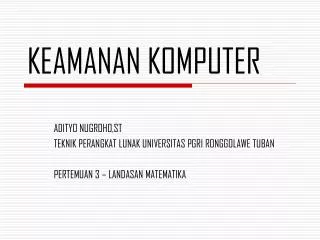 keamanan komputer