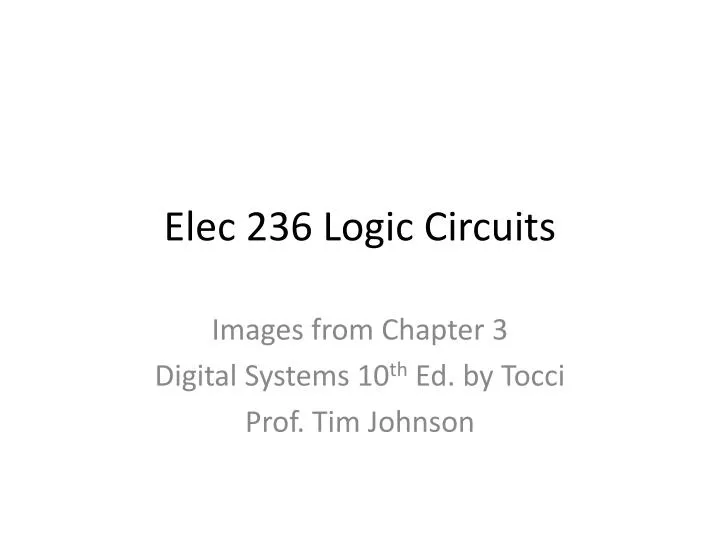 elec 236 logic circuits