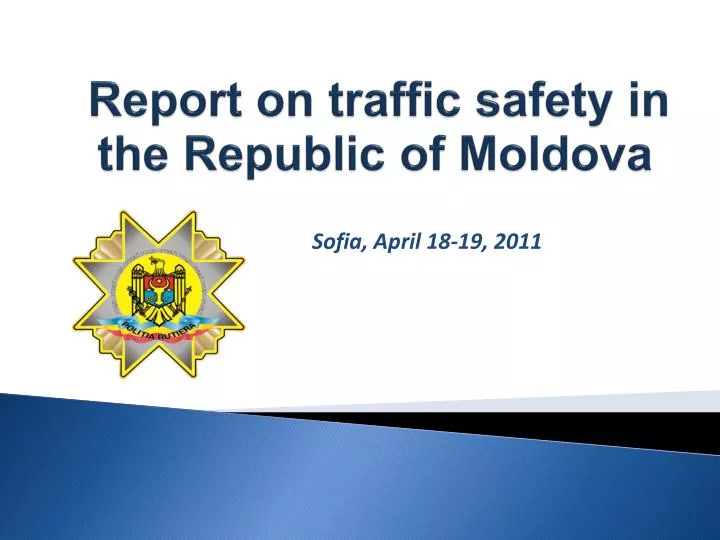 report on traffic safety in the republic of moldova